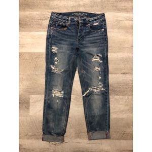 American Eagle Distressed Boyfriend Jeans